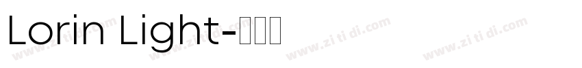 Lorin Light字体转换